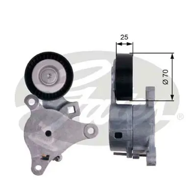 GATES T39041 Alternator Gergı Rulmanı P307 308 407 607 807 C4 C5 C8 1.8 16v 2.0 2.0 16v 1611421380 1611425380 5751C0 5751G8 9663566180 9665583980 5751G6 5751H9 1611279280 9653204180