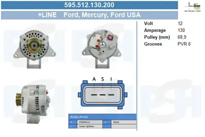 UNIPOINT YR F38 Konjektör 12v Motorcraft Ford XS9Z10346AB F5RU10313BA F5RU10316BA F5RZ10316A F5RZ10316B F6AZ10300A GL346 GL347 GR818 GR819