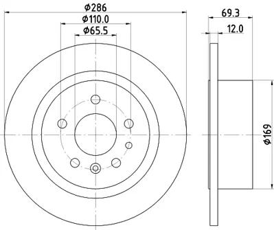 RIW FC948 Fren Dısk Opel Omega B Ar Df2714 90445521 569208 569121 90444513 93182292 1J0413031S 1J0413031T 1J0413031BJ 1J0413031AM 1J0413031P