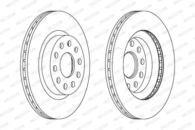 FERODO DDF1223 Fren Diski Ön Golf V 03> Golf Vı 08> Jetta Iıı 05> Jetta Iv 10> Beetle 11> Caddy Iıı 04> / A3 03> / Toledo Iıı 04> Altea 04> Leon 05> / Octavıa Iı 04> Yetı 09> Havalı 280mm 1K0615301AC 1K0615301AK 1K0615301S 5C0615301 JZW615301A 1K0615301AQ 1K0615301AS 5C0615301C L1KD615301C 1KD615301F