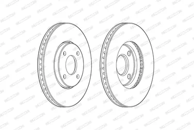 FERODO DDF2478C Fren Diski Ön Ford Ecsport 13> 