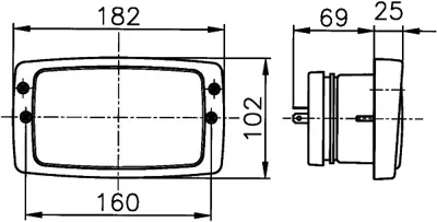 HELLA 1AB 006 213-011 Is Mak. Farı Holder-A A750 A760 Sag 