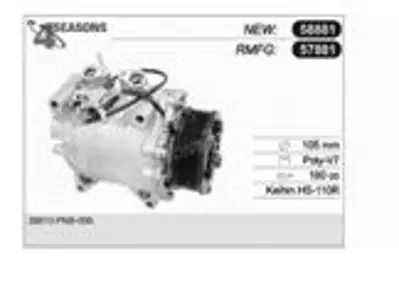 WAGNER ABL101WX172 Klıma Kompresoru Honda Crv 38810pnb006 