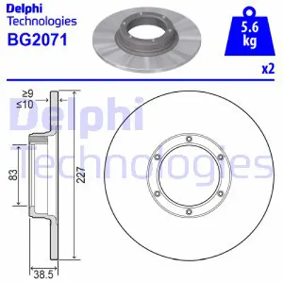 DELPHI BG2071 On Fren Aynası (Dıskı) R12 Toros 7700502515 7701466540 2677502515 2677509150 7797502515 402067016R 4351220360 274509 31262718 31362411