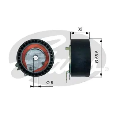 GATES T43236 T43064 Eksantrık Gergı Rulmanı Megane I Iı Iıı Clıo Iı Iıı Kango Logan Duster Logan 1.4 1.6 16v (K4m 1307000QAB 130703001R 7700108117 8200244615 8200585576 130701192R 130C17529R 8201069699 1307000Q0L 1307000QAA