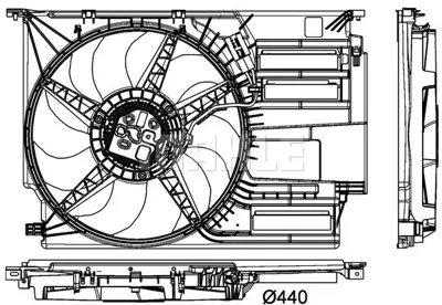 BEHR MAHLE CFF 404 000P Klima Fan Motoru 17427617610 7617610