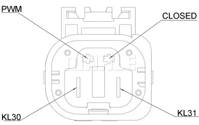 BEHR MAHLE CFF 404 000P Klima Fan Motoru 17427617610 7617610