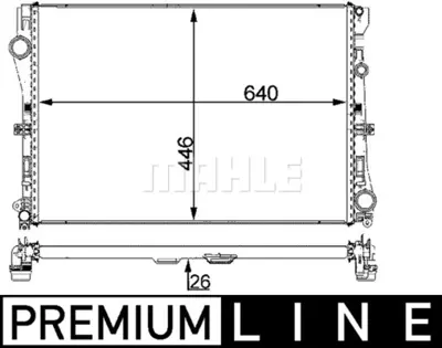 BEHR MAHLE CR 2101 000P Motor Su Radyatoru W205 14> C205 16> A205 16> S205 14> W213 16> C238 17> A238 17> S213 16> 995002103