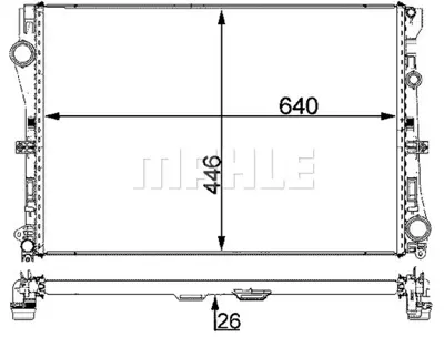 BEHR MAHLE CR 2101 000P Motor Su Radyatoru W205 14> C205 16> A205 16> S205 14> W213 16> C238 17> A238 17> S213 16> 995002103