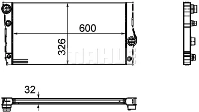 BEHR MAHLE CR 1148 000P Motor Su Radyatoru Bmw F07 F10 F11 F01 F02 F03 F04 17107562587