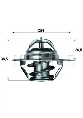 BEHR MAHLE TX379D Termostat 79 °c Conta Ile Mercedes-Benz Sl (W121) 190 Sl (121.042, 121.040) 