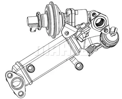 BEHR MAHLE CE 12 000P Egr Radyatoru Valf Bmw  X3 E83 N47 07>10 11717805717