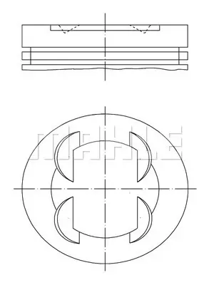 BEHR MAHLE 011PI00110000 Motor Pıston+segman Komple (Std) Astra J Corsa D Aveo T300 A14xer 55571102