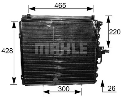 BEHR MAHLE AC 133 000S Klima Radyatoru W124 89>93 S124 89>92 C124 89>92 A1248301070