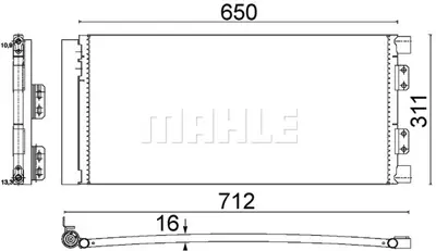 BEHR MAHLE AC 640 000S Klima Radyatoru Land Rover Freelander 1.8 2.0 98>06 