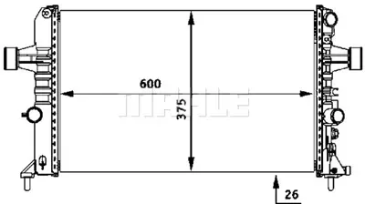 BEHR MAHLE CR 531 000S Motor Su Radyatoru Manuel Astra G < 04 Z16xep 1300258