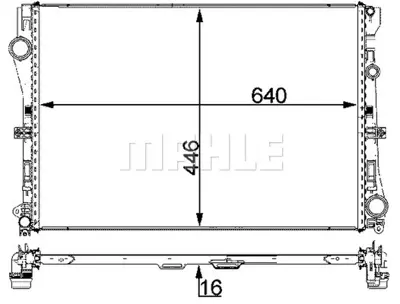 BEHR MAHLE CR 2100 000P Motor Su Radyatoru W205 14> S205 14> C205 15> A205 16> W213 16> C238 16> A238 17> 995002203