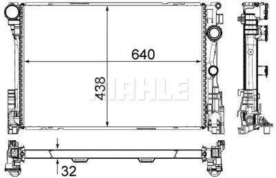 BEHR MAHLE CR 83 000P Motor Su Radyatoru C218 14>17 W212 09>16 S212 10>16 C207 10>16 R172 12> 995002503