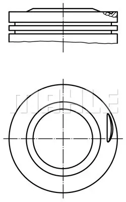 BEHR MAHLE 0022500 Pıston + Segman Std. (M102.962/963/965, 22 Pım, 89,00mm Enjektorlu, Katalızatorlu) 190 W201 85>93 W1 A1020306138