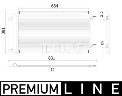 BEHR MAHLE AC 901 000P Klima Radyatoru Astra K B14xe 39010376