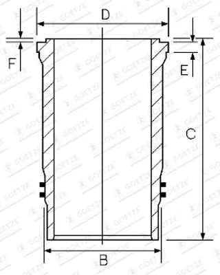 FEDERAL-MOGUL MOTORPARTS 15-45107000 Silindir Gomlek+orıng 128 Mm Mercedes Axor 1840-4140 Om 457 Euro 4-5 