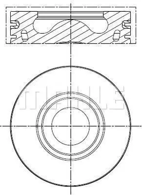 BEHR MAHLE 013PI00140002 Motor Pıston+segman Transıt 3.2 V348 Tdcı 200 Ps 5 Silindir (89.91mm) (+0.50mm) 