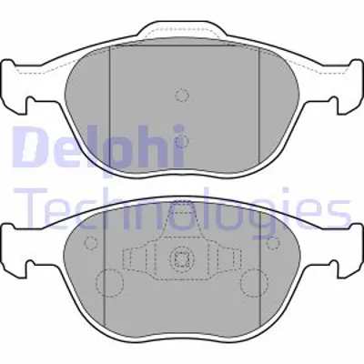 DELPHI LP1724 On Fren Balatası Connect 1,8tdcı 02 /> Focus 1,8tdcı 98>05 1101463 YS6J2K021DB 1101462 2177227 ME2T1J2K021AB 4346371 ME2T1J2K021AA 4387361 1763678 5S6Y2K021AA