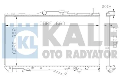 KALE 342165 Motor Su Radyatoru Toyota Carına 92>97 Otomatık (660x352x17) 638741 1640003090 1640074790 1640074820 1640074840 1640003100 1640014010 1640074780 164007A100