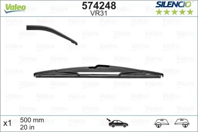 VALEO 116570 Arka Sılecek Supurgesı 500mm C5 03 / 01> Laguna Iı 01 / 01> Nıssan Prımera (02 10) / (Swf) 6426GF 7701049002 28790AU200