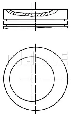 FEDERAL-MOGUL MOTORPARTS 87-70216 050A Pıston+segman 11251739009 11251727711 11251721621 1739009 1727711 1721621