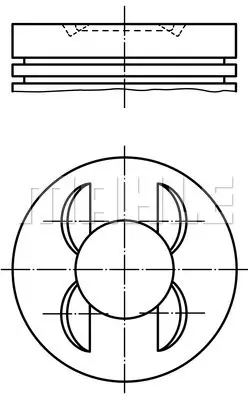 FEDERAL-MOGUL MOTORPARTS 87-72152 STD Pıston+segman 04E107065GL