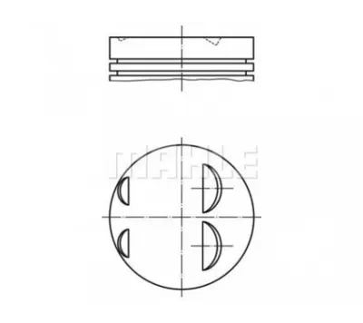 BEHR MAHLE 0210390 Motor Kiti (Piston+segman+gömlek) Megane R19 Clıo Expres Kangoo 1,4ı E6j E7j (75,80mm) / (Std) 7701471157