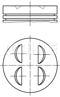 BEHR MAHLE 0831202 Pıston Segman 0.50 (286ps) Bmw M62 B44 11251708958