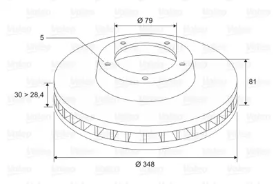 VALEO 197364 Fren Dıskı On Bmw E60 E61 E63 E64 E65 E66 E67 34116750267 34116864057 6750267 6864057 34116750265 D1484 D1485 34111164539 34116753091 34116757526