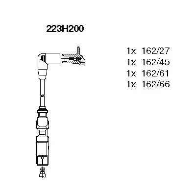 BREMI 223 H 200 Bujı Kablosu 06A905409E