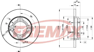 FREMAX FBP1356 Fren Balatasıön Touareg 7l 02> / Cayenne 02> Gdb1547 GDB1547