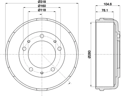 ITHAL 2050 Arka Fren Kampanası Transıt V184 (Cıft Teker) 01>06  YC1W1126DC 4078769 YC1W1126DD 4446218 3C111126AA 4041429 4519396 YC1W1126DB YC1W1126DA YC1W11260A