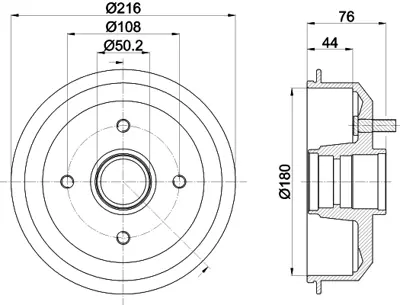 ITHAL 2060 Arka Kampana Ford Escort Dar Tıp+abs 91 00  -Cap 216 - Genıslık  44- 96FB1113AB 97FB1113AA 1045392 1045654 3052385 4043886 6176743 6492327 6560026 6920710