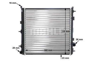 BEHR MAHLE CR 557 000S Motor Su Radyatoru P1007 C2 C3 C3 Iı Dv4td (1,4 Hdı 8v) C3 Iı 1,6hdı C3 1,4hdı 16v 06>10 (405,5×378, 1330C0 1330J2 1330N3 1330N6 1330Q0 1330S1 1331TS 9638856580 9639856580 9680239580