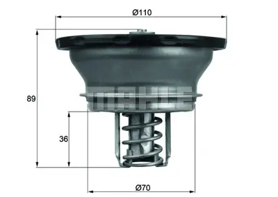 BEHR MAHLE THD382 Termostat (82°) Renault Premıum 420 / 440 / 460 / Volvo Fh-Fm Y.M. Euro 5 7420560249 7421613426 7421412639 21264664 21412646 21412639 21237213 20463750 21613426 2141639