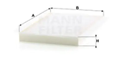 MANN FILTER CU3569 Polen Fıltresı Crafter 2,0tdı / 2,5tdı Sprınter 06>16 2E0129620B 2E0129620D 2E0819638A 9068300218 2E0819638 A9068300218 9008350500 K68012876 902651 902651S1