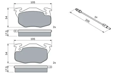 BOSCH 0986469860 On Fren Balatası R9 Ym R19 Clıo Iıı Express Saxo 1.0ı.1.1ı.1.4ı (Fıslı) Saxo P106 P306 P405 (Hava So 425127 425141 425261 425262 425264 425273 425275 425483 E172150 7701002711