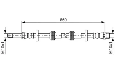 SVAC 10-0187 On Fren Hortumu Audı A6 Avant S6 Quattro 13- 2.0tdı 11-18 3.0tdı 14-18 A7 Sportback 3.0tdı 13> 4G0611707J 4G0611707G 4G0611707E 4GO6117O7J 4GO6117O7G 4GO6117O7E