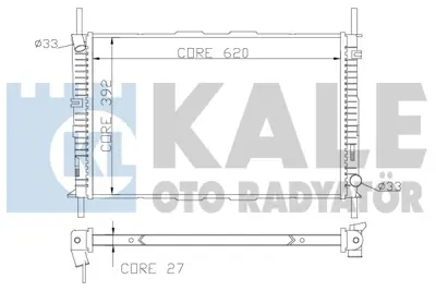 KALE 368700 Su Radyatörü 1114764 1115770 1124902 1142808 1S7H8005AA 1S7H8005AB 1S7H8005AC 1S7H8005AD 1671773 1S7H8005CA