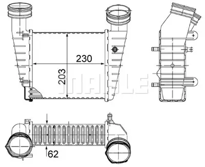 BEHR MAHLE CI 347 000S Turbo Radyatörü 3B0145805D 8D0145805C 3B0145805H 8D0145805 3B0145805E 8D0145805D 96680 830M16 8ML376776634 8ML376776631