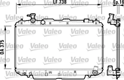 KALE 346215 Motor Su Radyatoru Rav4 2000 2006 Manuel Vıtes 1640022122 164002121 164002212187 1640028130 1640022120 1640022121 1640028131 1640028160 1640028170 1640028171