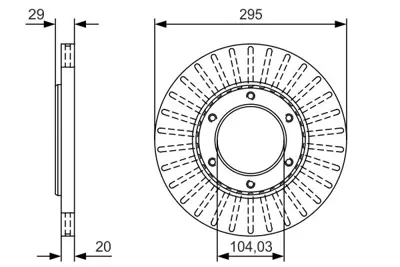 BOSCH 0986479U33 Fren Disk Nıssan Patrol Ön Df1967 4020637j01 NIS4020637J01NIS40206C7000