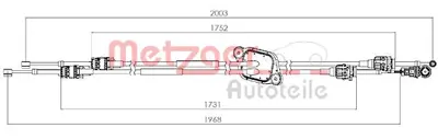 GUA 41440 Vıtes Kumanda Telı Renault Master 3 2.3dcı 10> (Cıft Tekerlek / Arkadan Cekıslı) 4406675 4421167 95523979 349358506R 349359179R 8201083770