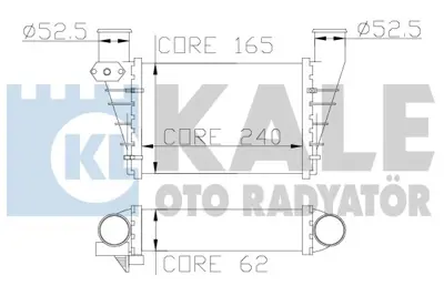 KALE 341900 Turbo Radyatoru (Intercooler) Passat A4 A6 1,8t 1,9tdı 00>05 