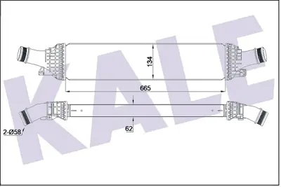 KALE 342600 Turbo Radyatoru (665×134,4×58) Audı A4 A5 A6 Q5 2,0tfsı1,8tfsı2,0tdı 08>> 8K0145805G 8K0145805P 8K0145805L 96567 8ML376746191 7103111 2246795 17512467795 17512246795 1398379